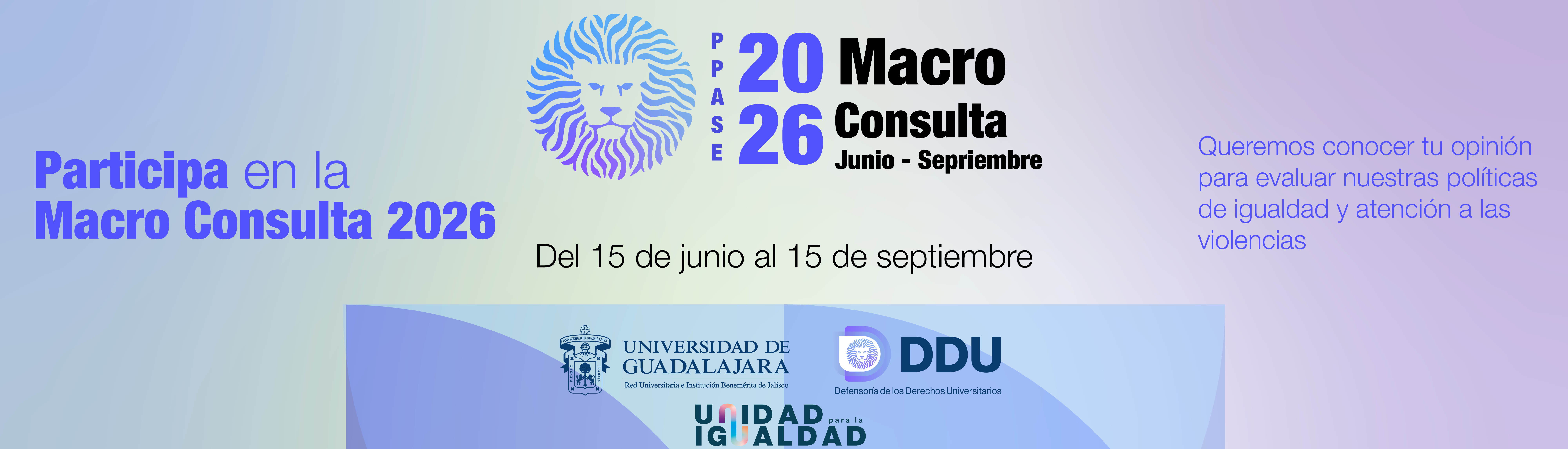 Imagen que invita a participar en la MacroConsulta 